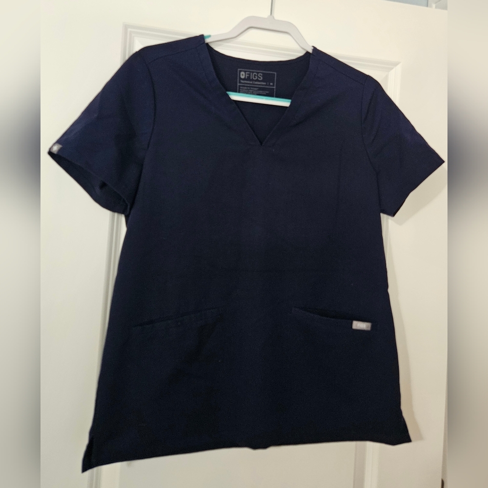 FIGS Navy Blue scrub top size M